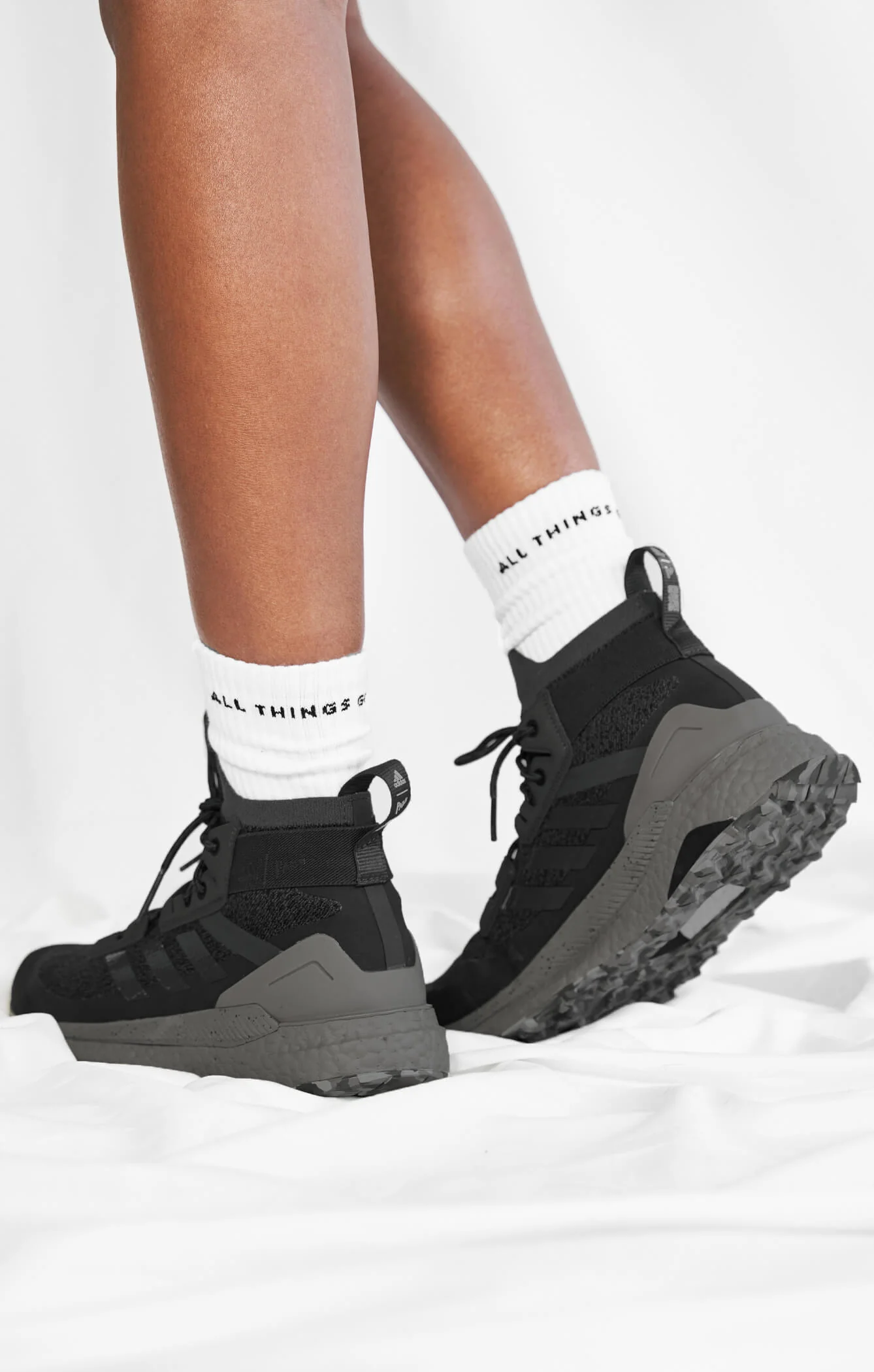 THE A.T.G CREW SOCK - WHITE - Image 4