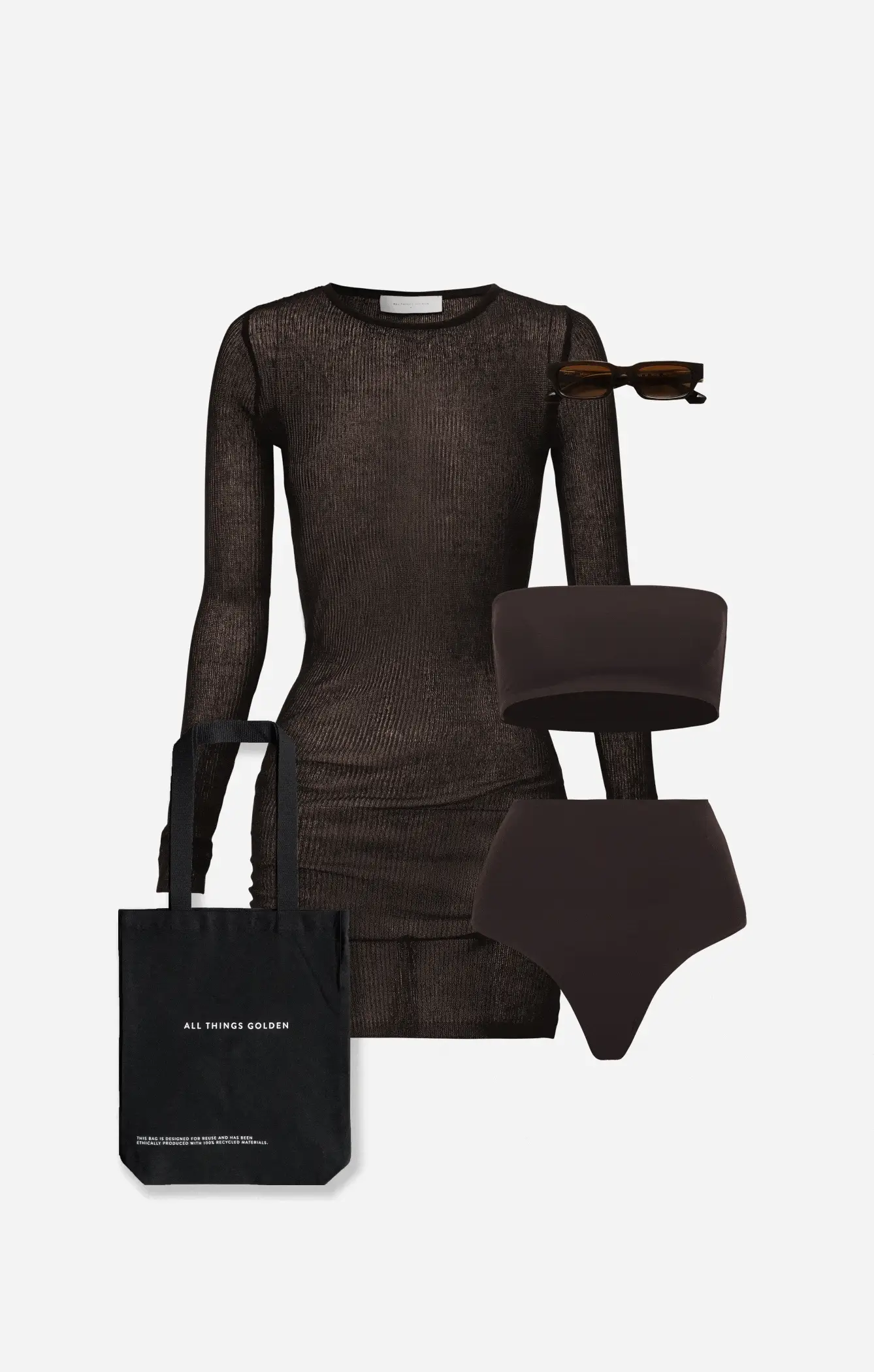 THE BASIC BLOOMERS - ESPRESSO MESH - Image 4
