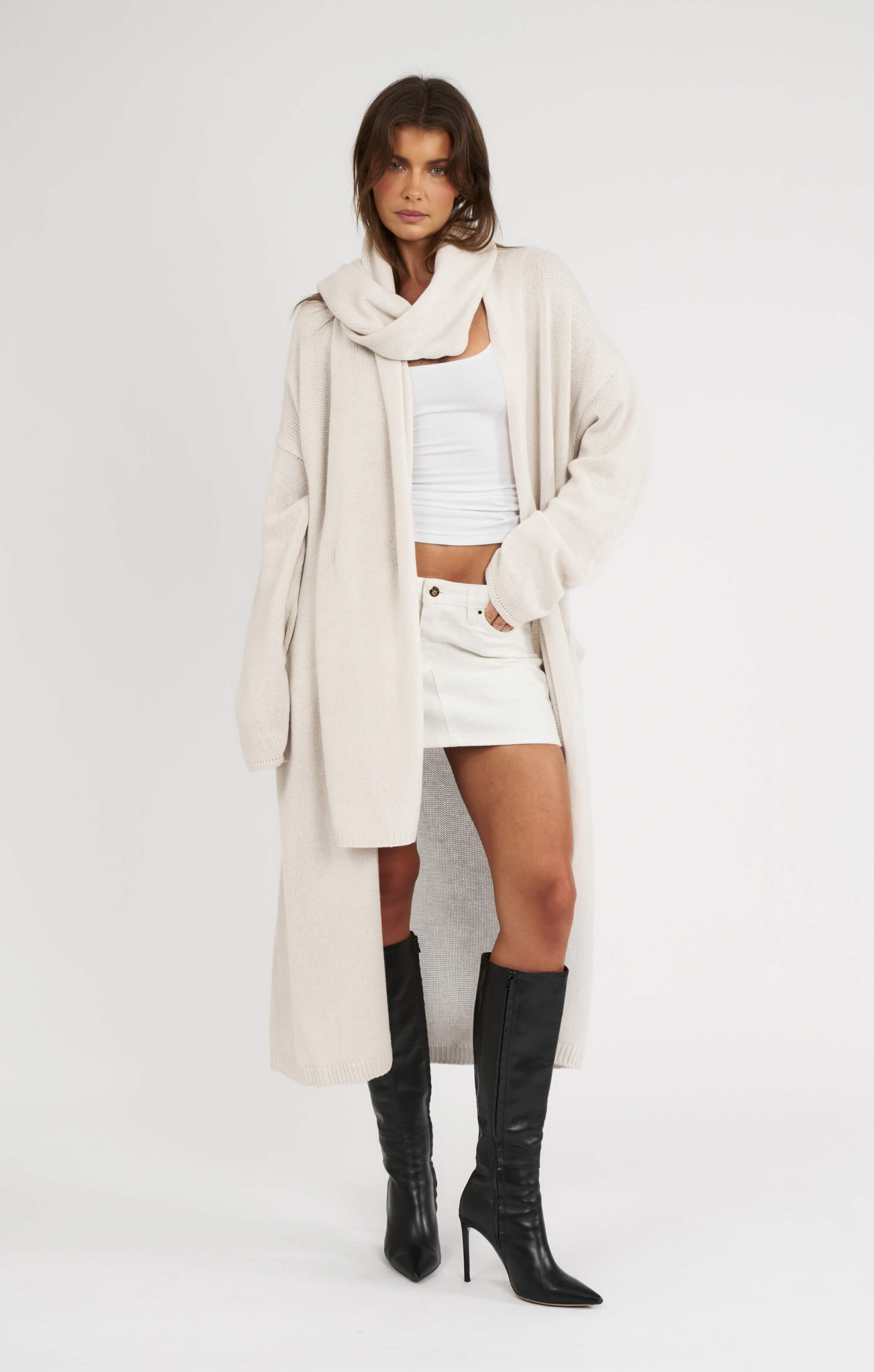 THE CARDIGAN COAT - BONE - Image 3