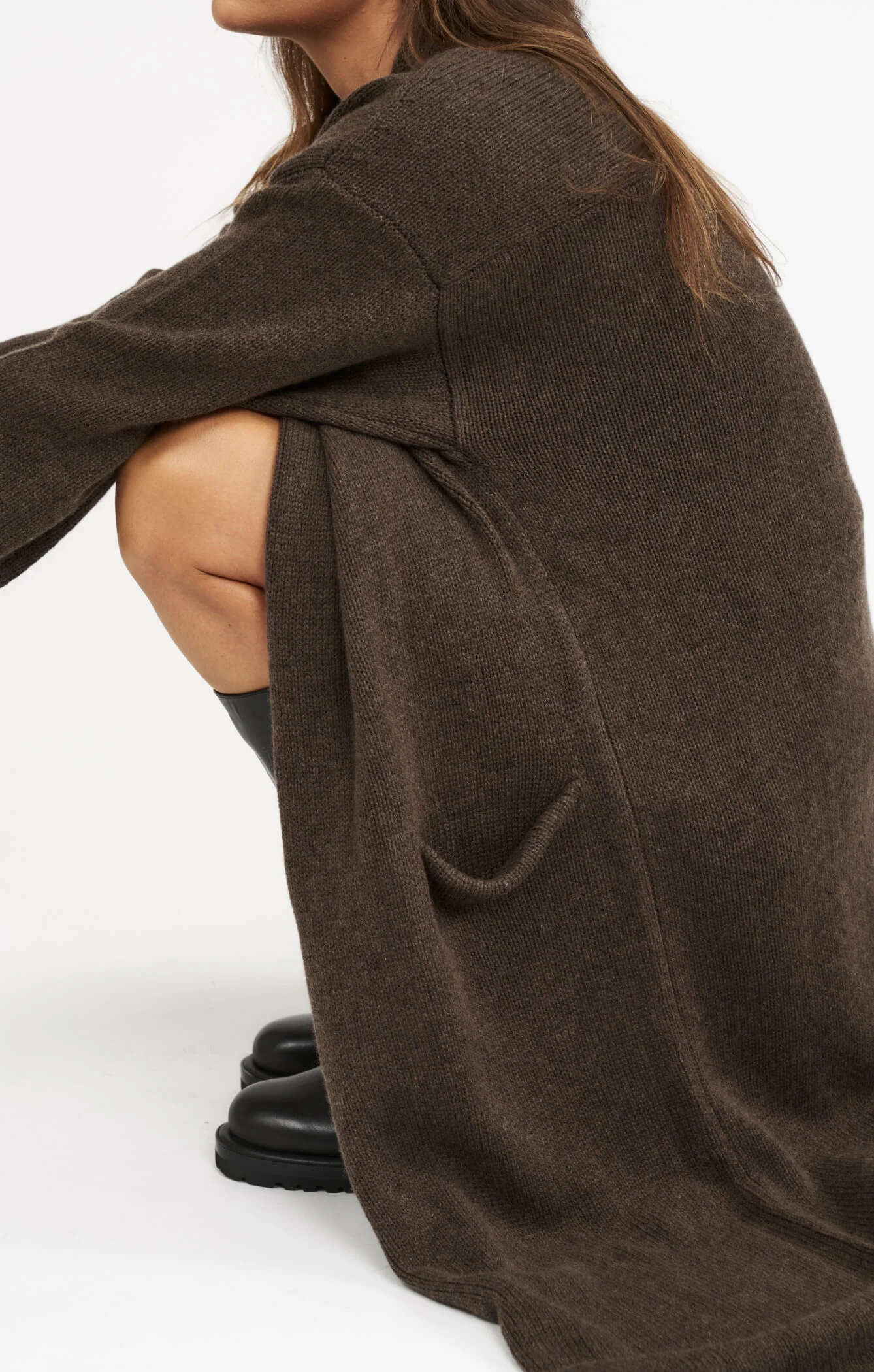 THE CARDIGAN COAT - ESPRESSO MARLE - Image 6