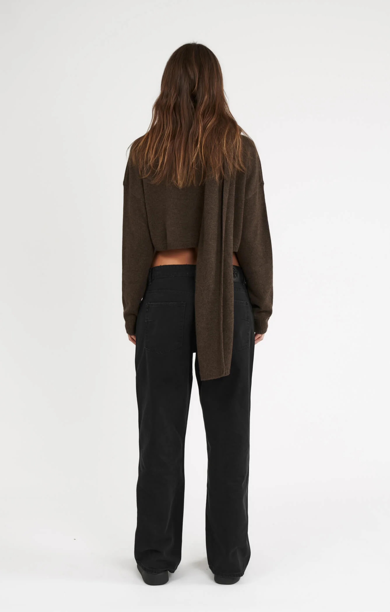 THE CROPPED UNIVERSAL KNIT 2.0 - ESPRESSO MARLE - Image 6