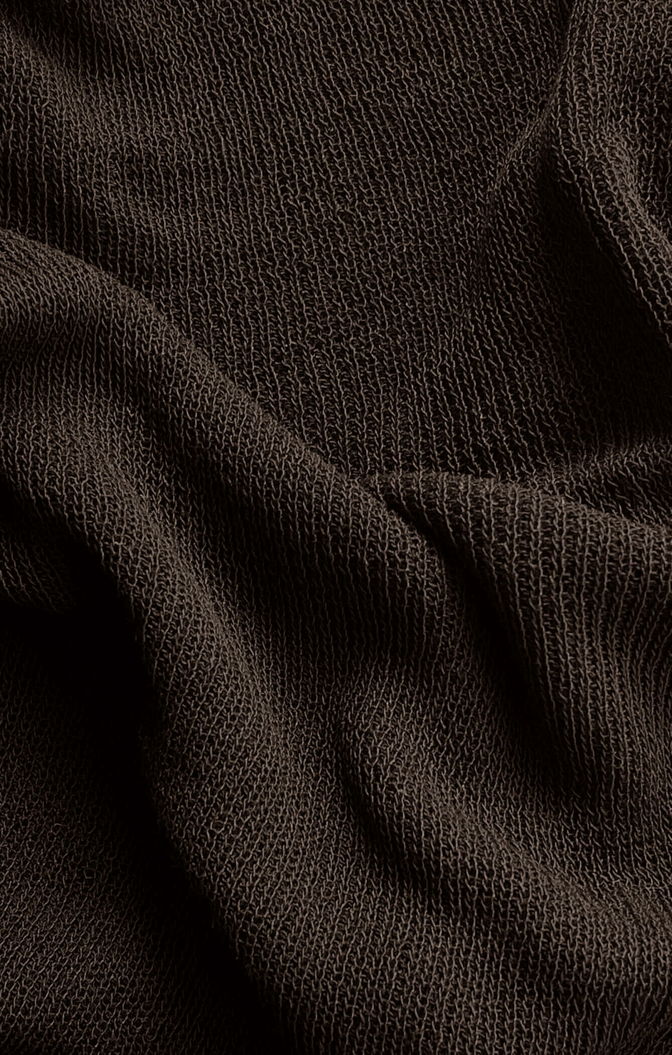 THE KNITTED LONG SLEEVE DRESS - ESPRESSO - Image 10