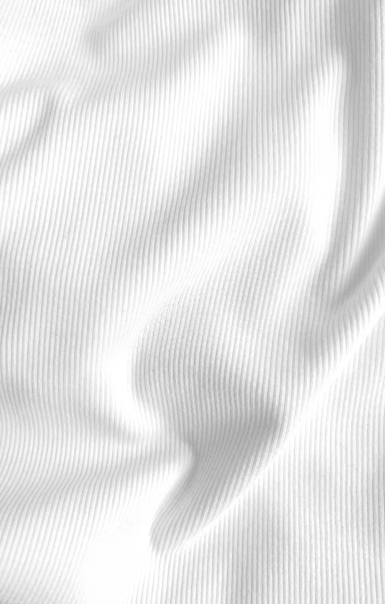 THE LUXE RIB LONG SLEEVE CROP - WHITE - Image 6