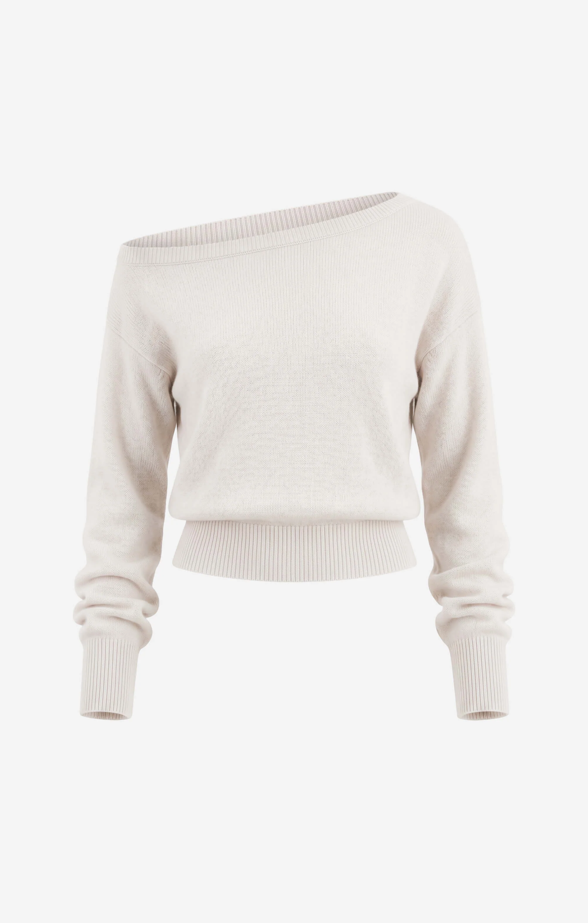 THE OFF-SHOULDER KNIT - BONE - Image 7